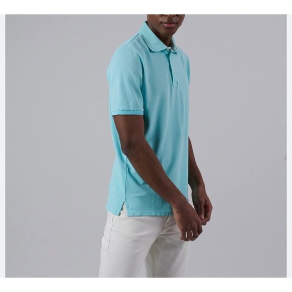 Fedeli 34 Lab The North Pique Polo in turquoise, Size 54 - Picture 1 of 8